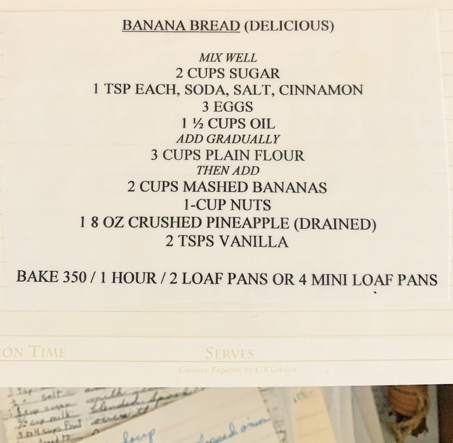 How To Make Mama's Delicious Banana Bread with My Cream Cheese Glaz