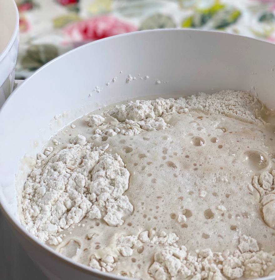 Bubbling Dough For Flur de Sel Flower Pot Bread