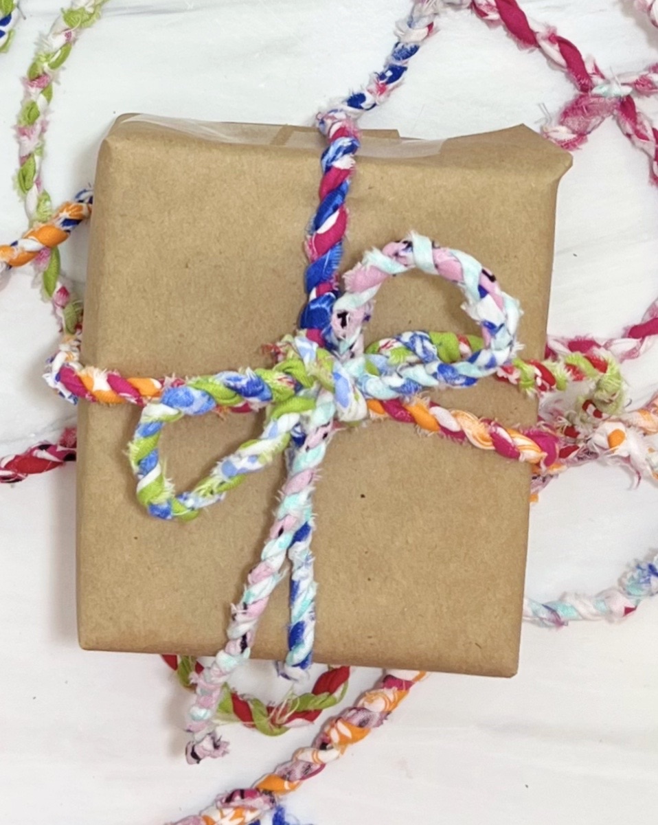 Gift Wrapped in Fabric Twine