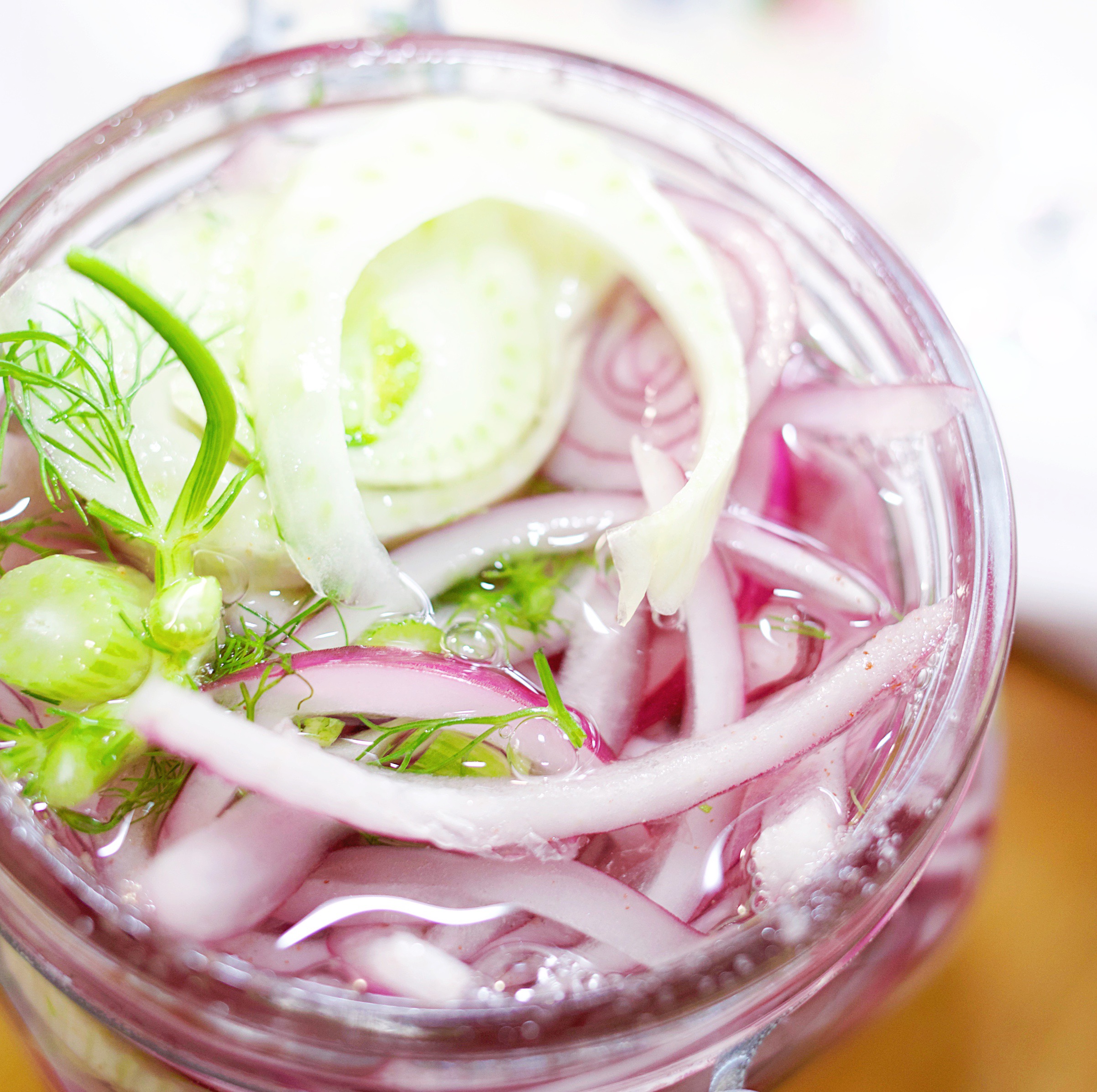 Pickled Groovy Green Fennel + Pretty Purple Onions