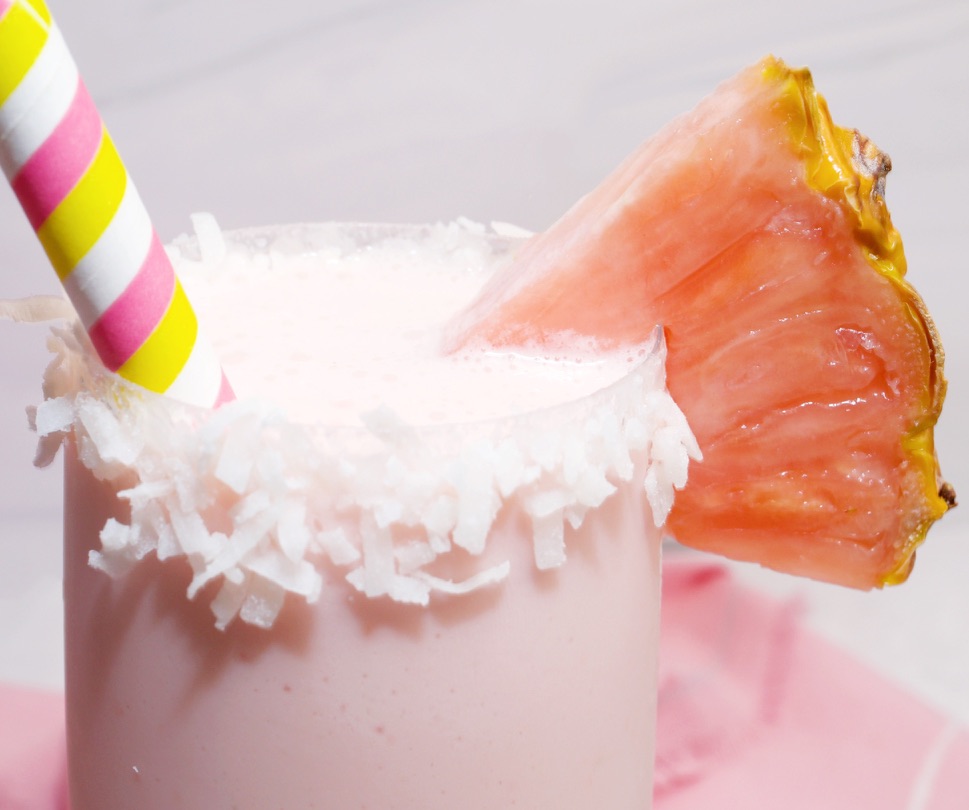 Pink Pineapple Pina Colada Milkshake Recipe