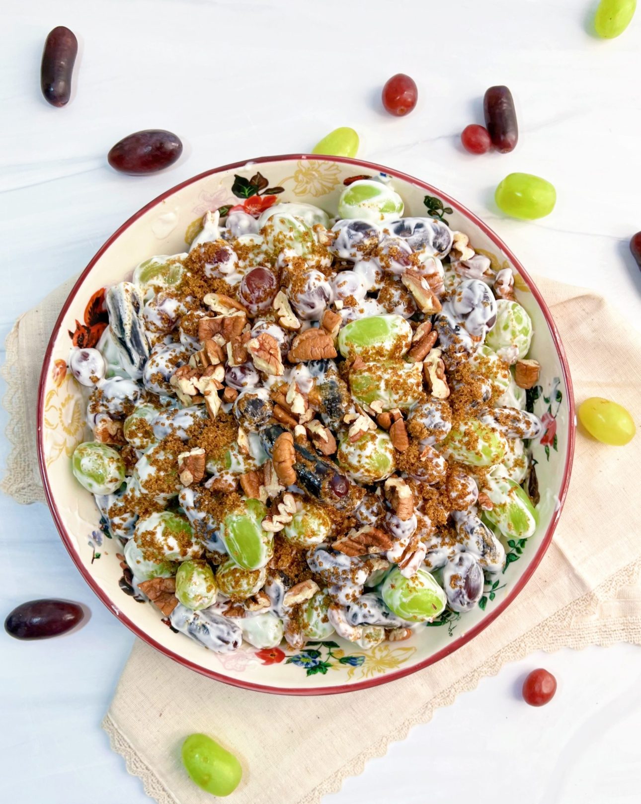 Best Southern Grape Salad with Pecans