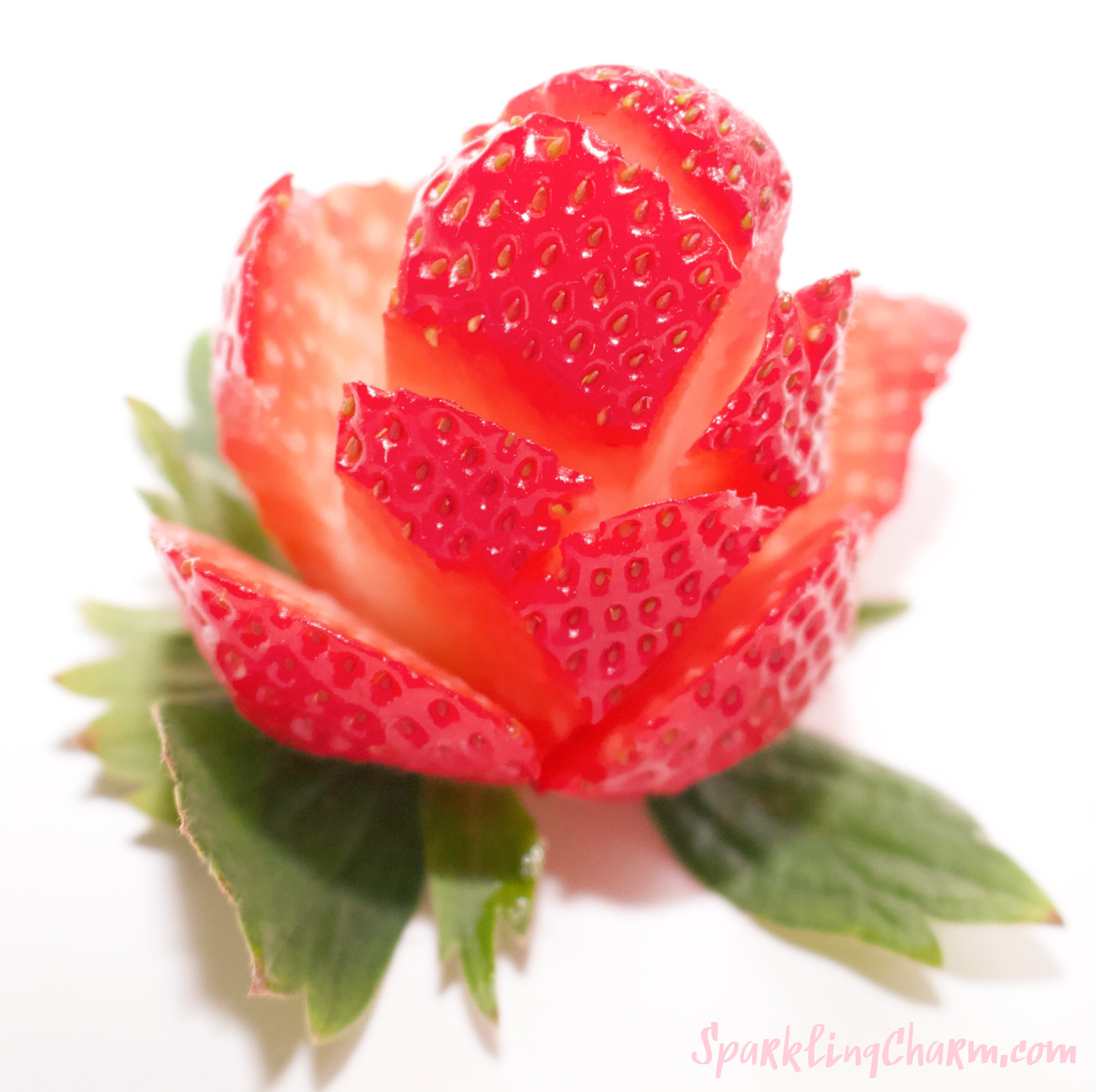 DIY Strawberry Roses