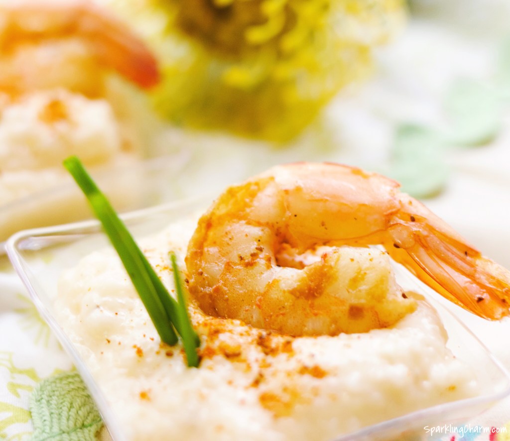 Bite Size Southern Shrimp and Grits Appetizer