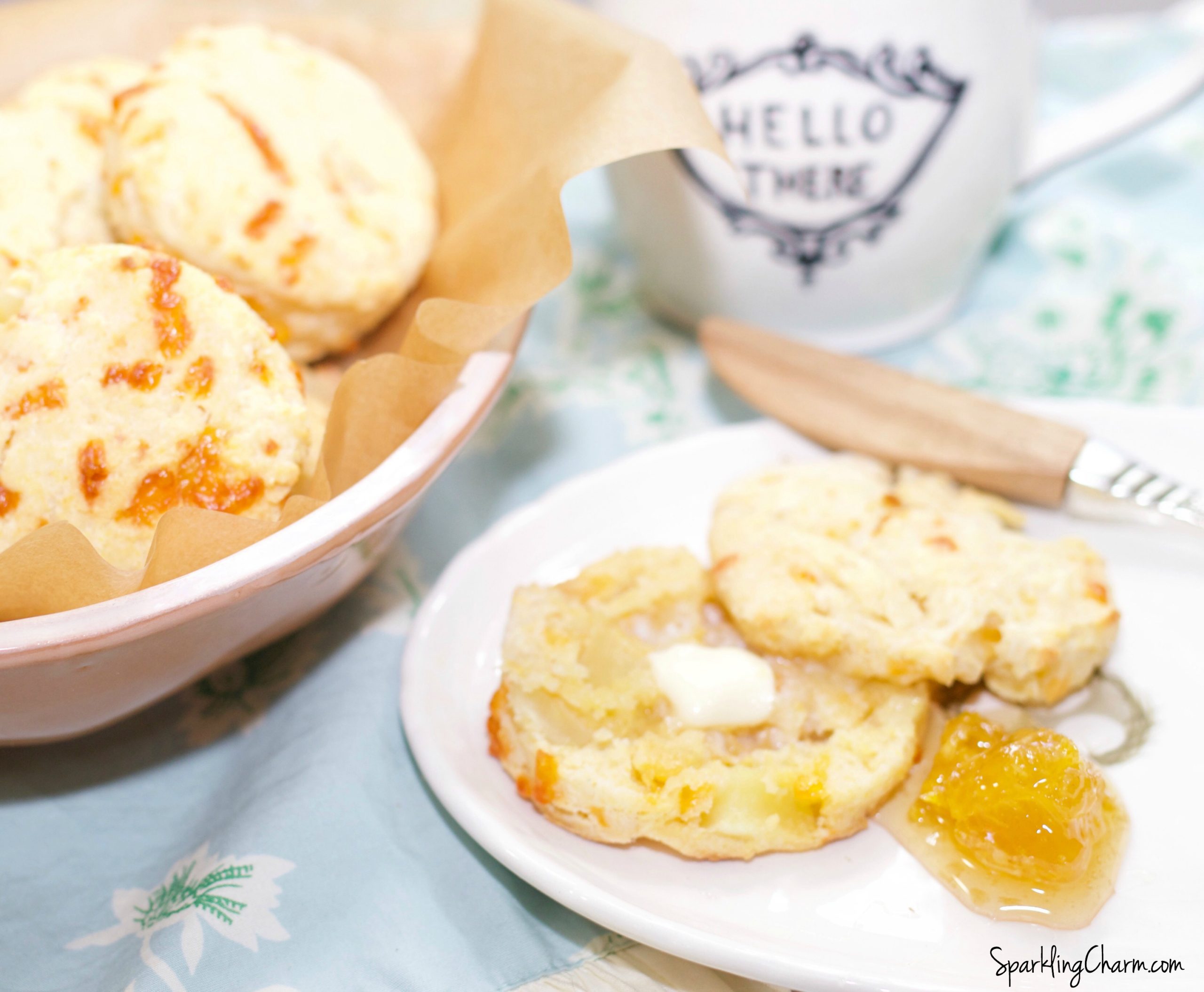 Southern Buttermilk Apple Cheddar Biscuits