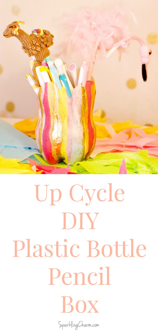 Up Cycle! Pretty Plastic Bottle Pencil Holders