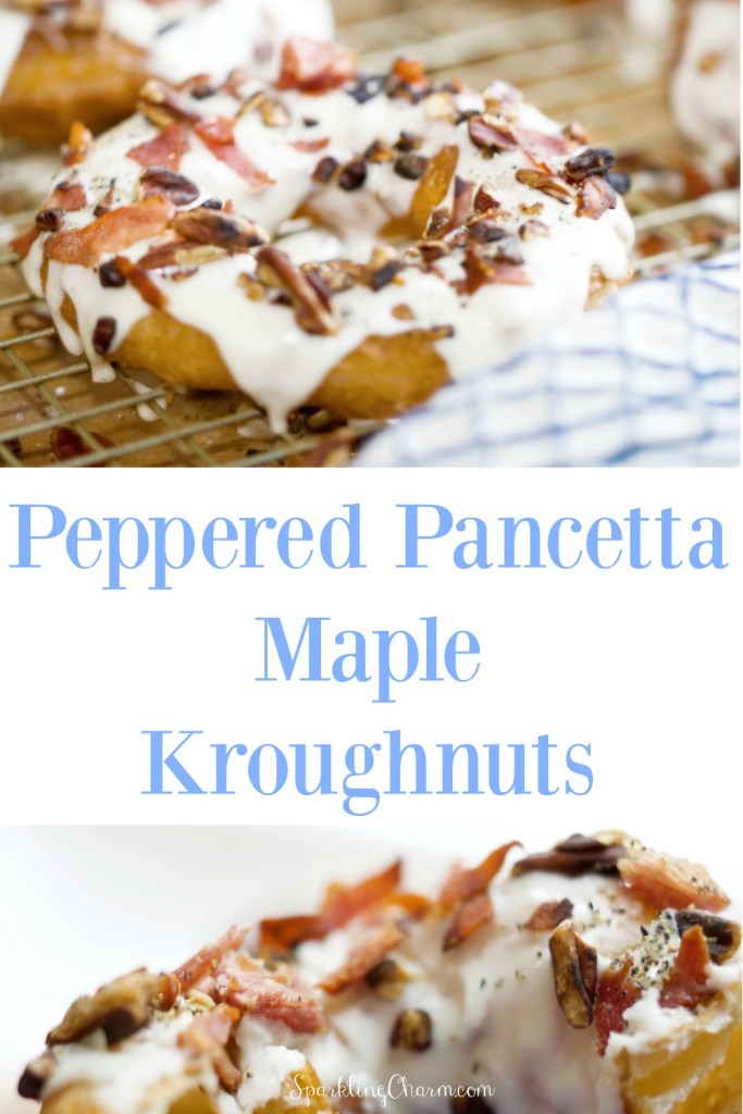 Peppered Pancetta Maple Kroughnuts