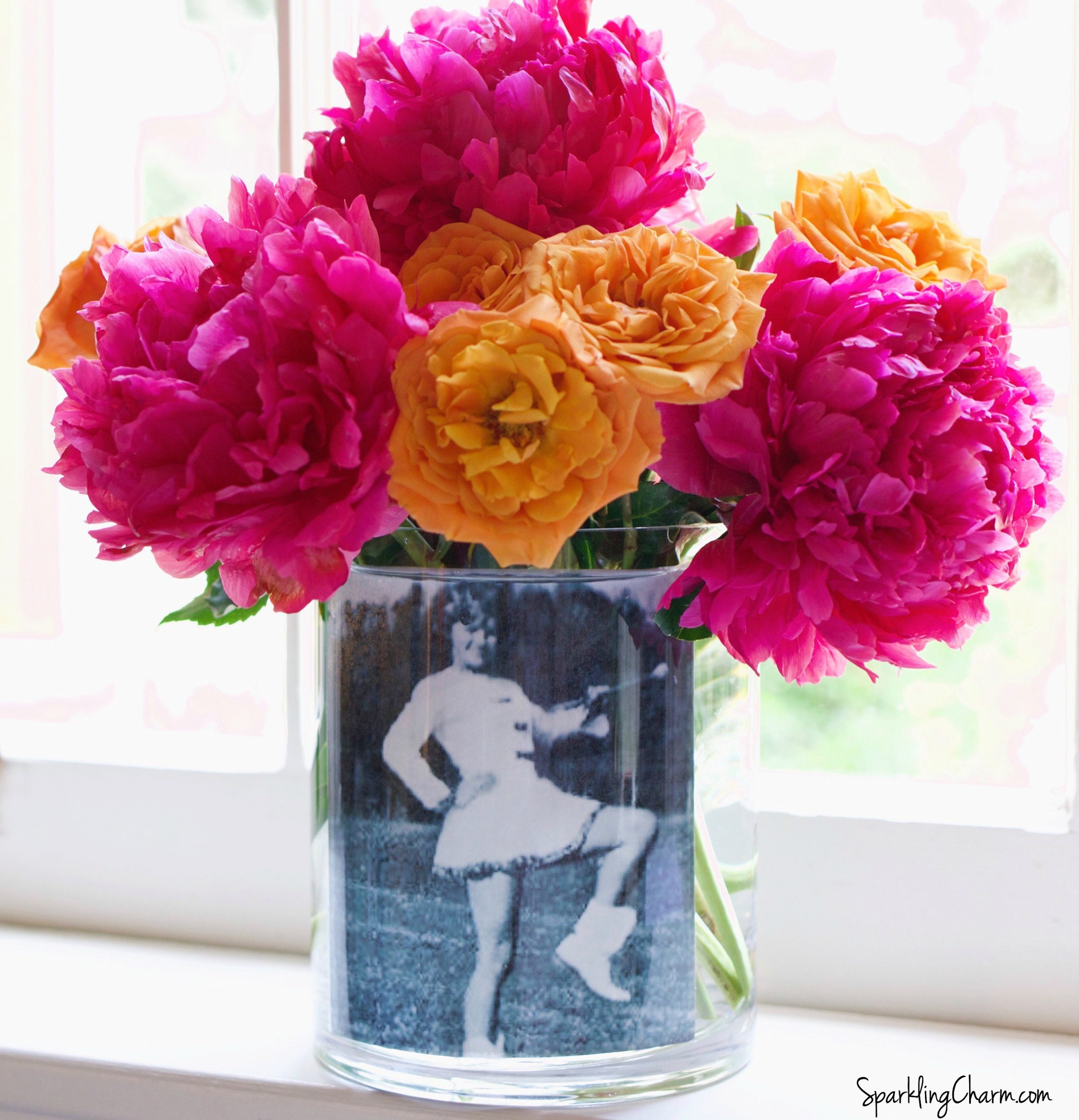 EASY DIY! Personalized Photo Flower Vases