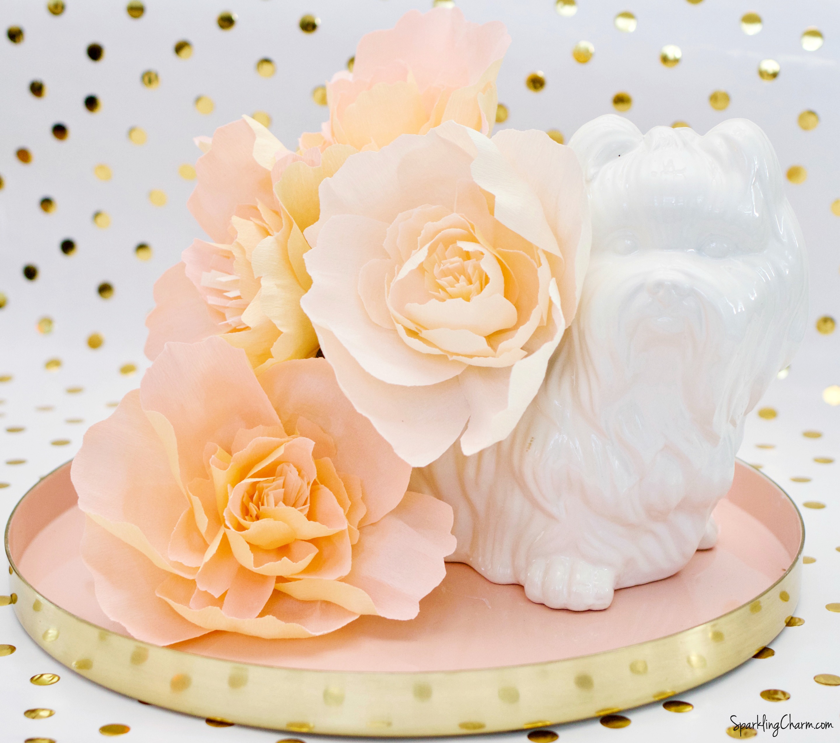 DIY A Crepe Paper Peony Bouquet