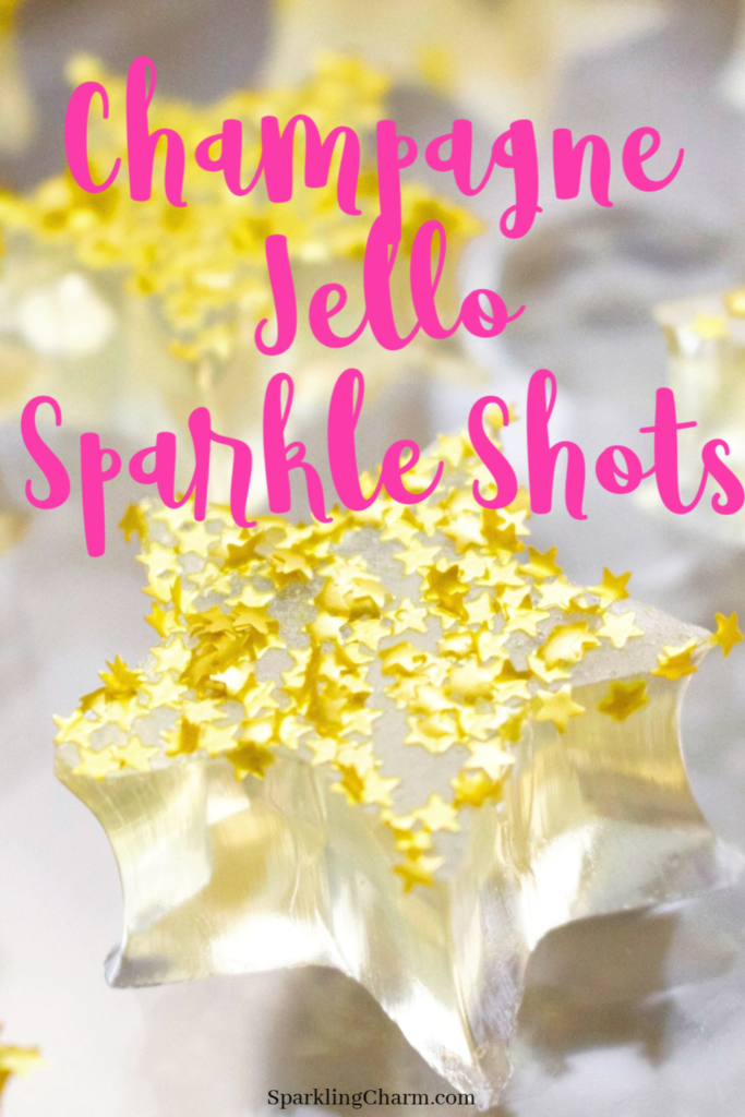 Champagne Jello Sparkle Shots